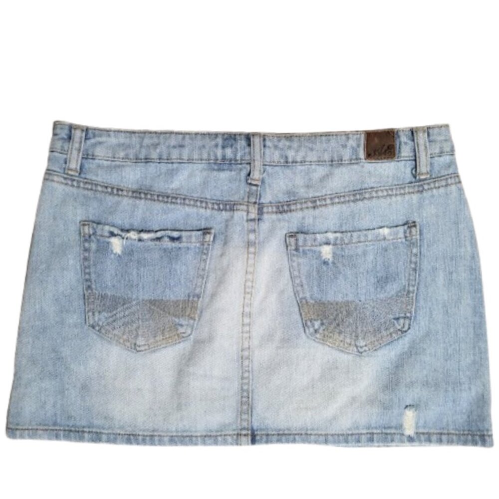 American Eagle Upcycled Patchwork Distressed Deni… - image 2